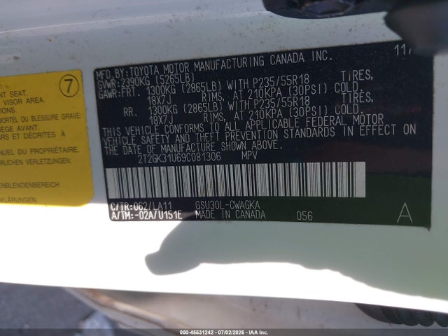 Aukcja sprzedaży 2009 Lexus Rx 350, vin: 2T2GK31U69C081306, numer aukcji: 45531242