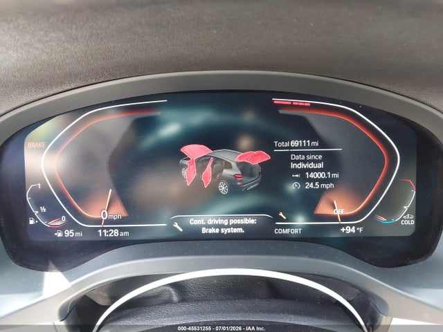 45531255 :رقم المزاد ، 5UXTY3C05M9E48398 vin ، 2021 Bmw X3 Sdrive30i مزاد بيع
