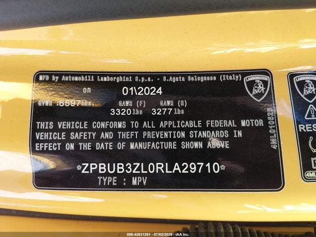 Lamborghini Urus S 2024 ZPBUB3ZL0RLA29710 Image 9