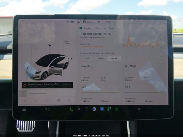 Aukcja sprzedaży 2019 Tesla Model 3, vin: 5YJ3E1EA8KF332133, numer aukcji: 45531545