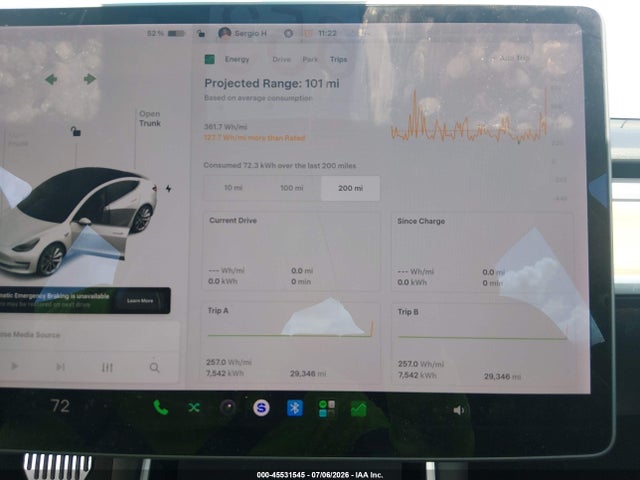 Aukcja sprzedaży 2019 Tesla Model 3, vin: 5YJ3E1EA8KF332133, numer aukcji: 45531545