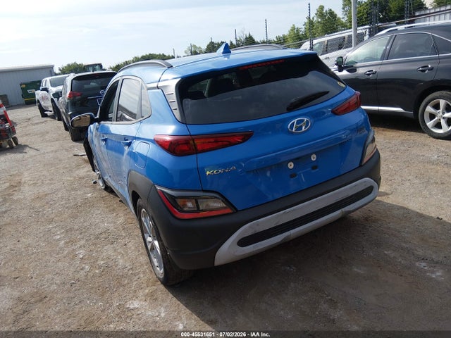 Продажа на аукционе авто 2022 Hyundai Kona Sel, vin: KM8K62AB4NU927310, номер лота: 45531651