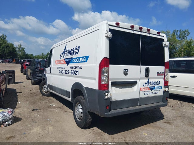 Aukcja sprzedaży 2017 Ram Promaster 1500 Low Roof 136 Wb, vin: 3C6TRVAG1HE509763, numer aukcji: 45531733