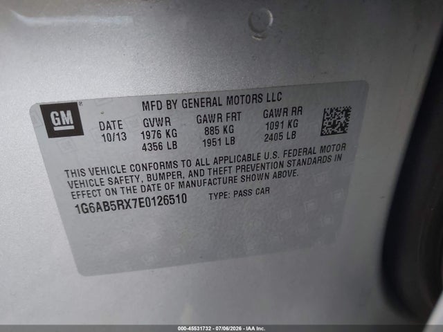 Cadillac ATS LUXURY 2014 1G6AB5RX7E0126510 Image 9