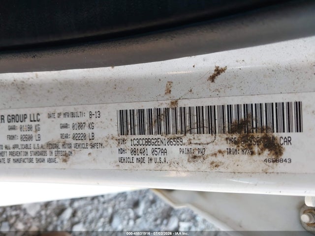45531916 :رقم المزاد ، 1C3CCBBG2EN106569 vin ، 2014 Chrysler 200 Touring مزاد بيع