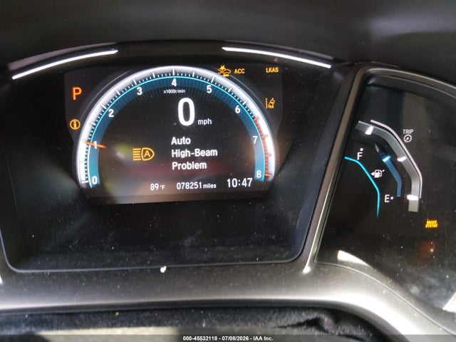 2020 Honda Civic Ex მანქანა იყიდება აუქციონზე, vin: SHHFK7H60LU222306, აუქციონის ნომერი: 45532118
