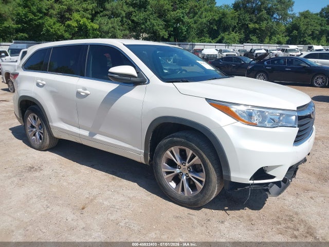 Продаж на аукціоні авто 2015 Toyota Highlander Le Plus V6, vin: 5TDZKRFH3FS119380, номер лоту: 45532403
