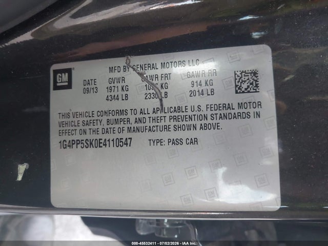 Buick Verano 2014 1G4PP5SK0E4110547 Image 9
