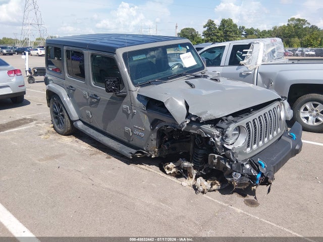 Aukcja sprzedaży 2022 Jeep Wrangler 4xe Unlimited Sahara 4x4, vin: 1C4JJXP63NW198565, numer aukcji: 45532442