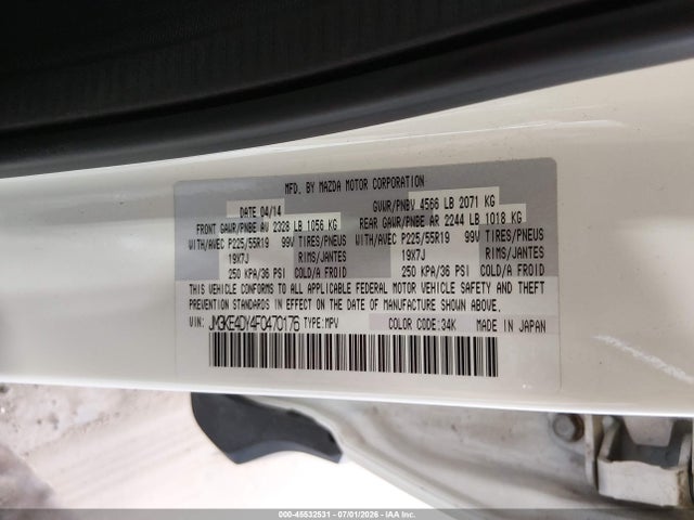 JM3KE4DY4F0470176 Mazda Cx-5 Grand Touring