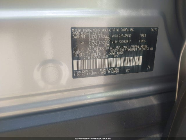 Toyota RAV4 LE 2020 2T3H1RFV4LC071405 Image 9