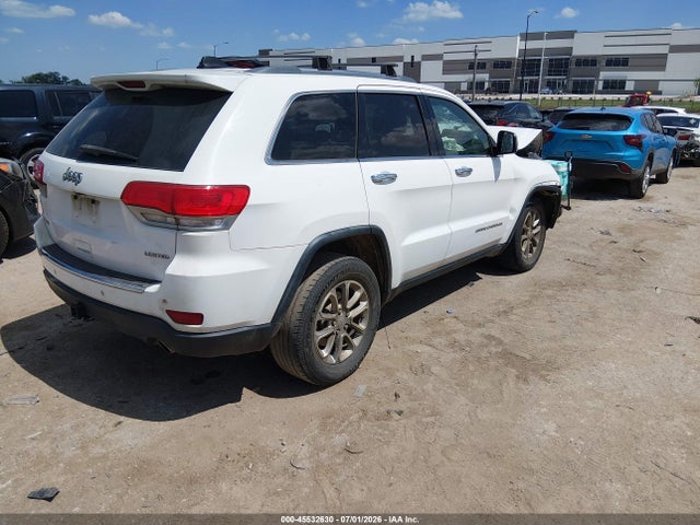 2015 Jeep Grand Cherokee Limited მანქანა იყიდება აუქციონზე, vin: 1C4RJFBG4FC753474, აუქციონის ნომერი: 45532630