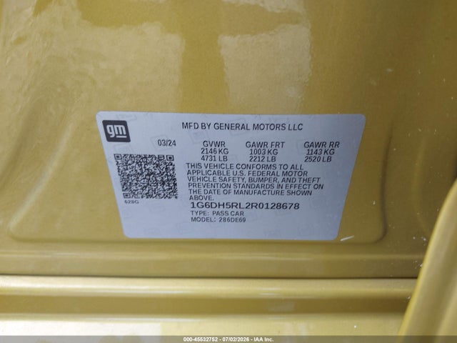 Cadillac Ct4-v V-series 2024 1G6DH5RL2R0128678 Image 9