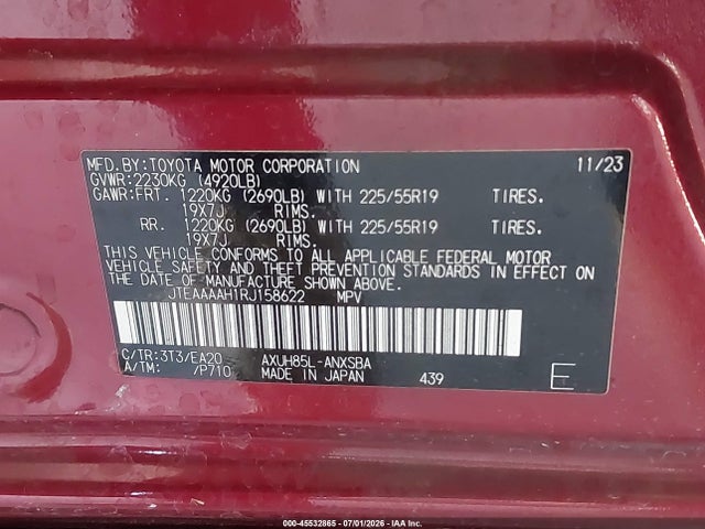 Toyota Venza Limited 2024 JTEAAAAH1RJ158622 Image 9