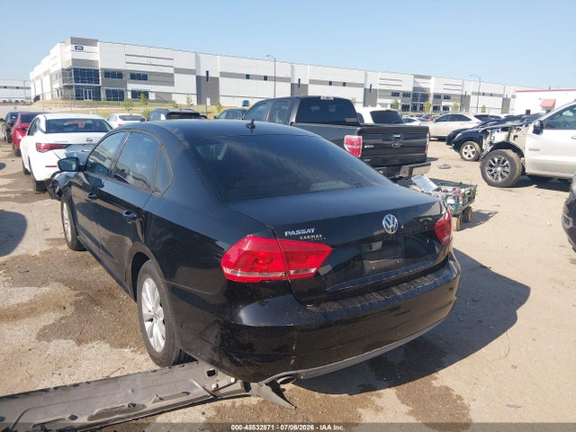 2013 Volkswagen Passat 2.5l S მანქანა იყიდება აუქციონზე, vin: 1VWAP7A38DC012397, აუქციონის ნომერი: 45532871