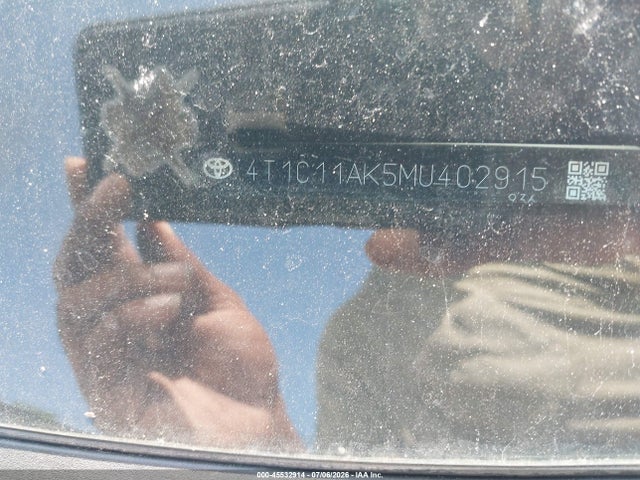 4T1C11AK5MU402915 Toyota CAMRY LE