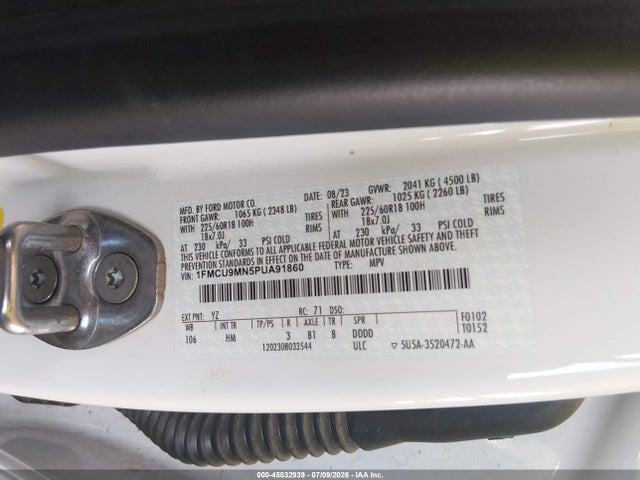 Ford Escape St-line 2023 1FMCU9MN5PUA91860 Image 9