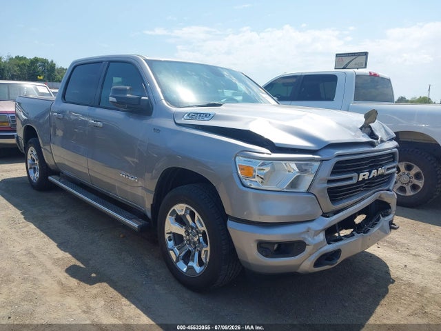 45533055 :رقم المزاد ، 1C6SRFFT1KN638192 vin ، 2019 Ram 1500 Big Horn/lone Star  4x4 5'7 Box مزاد بيع