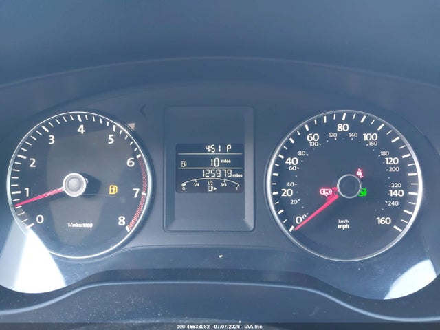 45533082 :رقم المزاد ، 3VWDP7AJ1DM437129 vin ، 2013 Volkswagen Jetta 2.5l Se مزاد بيع