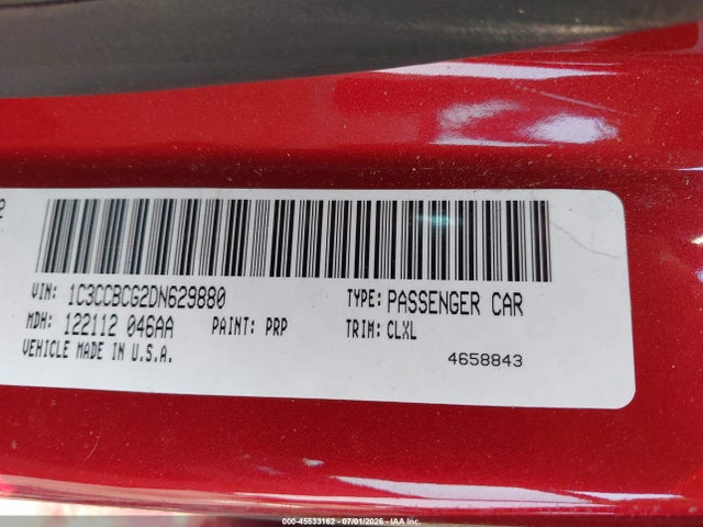 Продаж на аукціоні авто 2013 Chrysler 200 Limited, vin: 1C3CCBCG2DN629880, номер лоту: 45533162