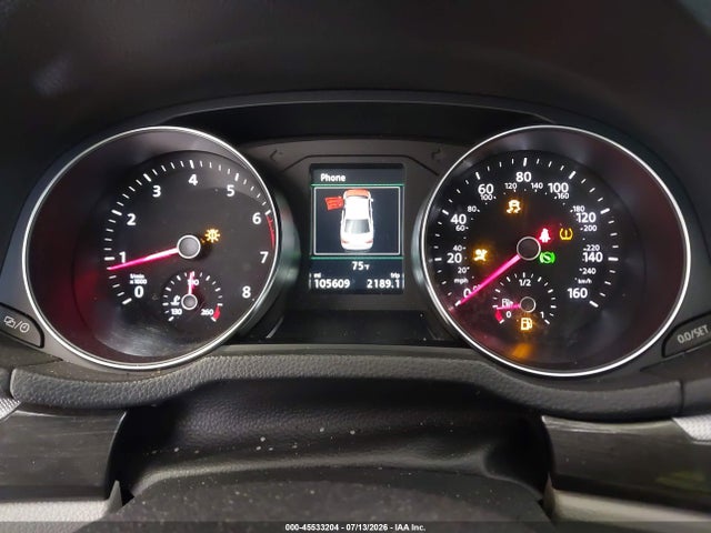 2018 Volkswagen Passat 2.0t Se მანქანა იყიდება აუქციონზე, vin: 1VWBA7A31JC001453, აუქციონის ნომერი: 45533204