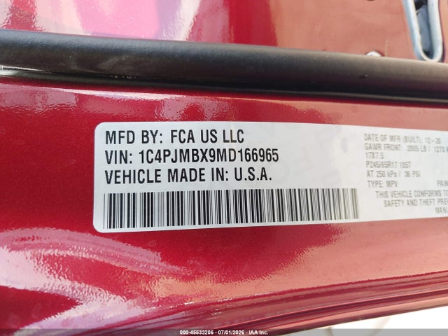 Jeep Cherokee Trailhawk 4x4 2021 1C4PJMBX9MD166965 Image 9