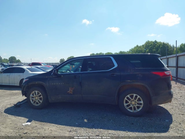 45533278 :رقم المزاد ، 1GNERFKW3KJ255584 vin ، 2019 Chevrolet Traverse Ls مزاد بيع