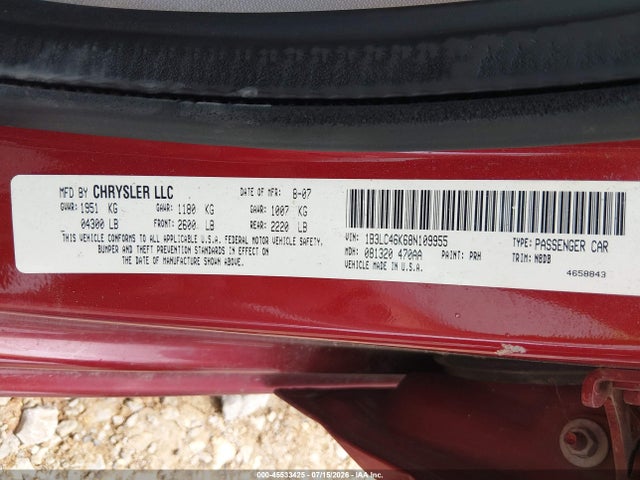 Aukcja sprzedaży 2008 Dodge Avenger Se, vin: 1B3LC46K68N109955, numer aukcji: 45533425