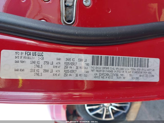 Dodge JOURNEY SE 2018 3C4PDCABXJT274766 Image 9