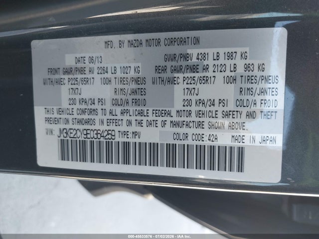 Mazda Cx-5 Touring 2014 JM3KE2CY9E0364259 Image 9