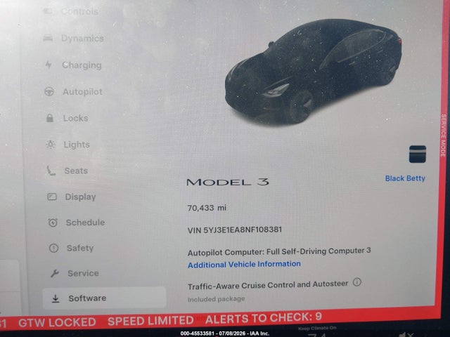 Tesla Model 3 Rear-wheel Drive 2022 5YJ3E1EA8NF108381 Image 7