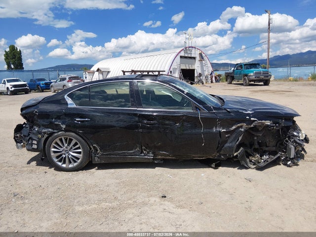 2018 Infiniti Q50 3.0t Luxe მანქანა იყიდება აუქციონზე, vin: JN1EV7AR8JM430465, აუქციონის ნომერი: 45533737