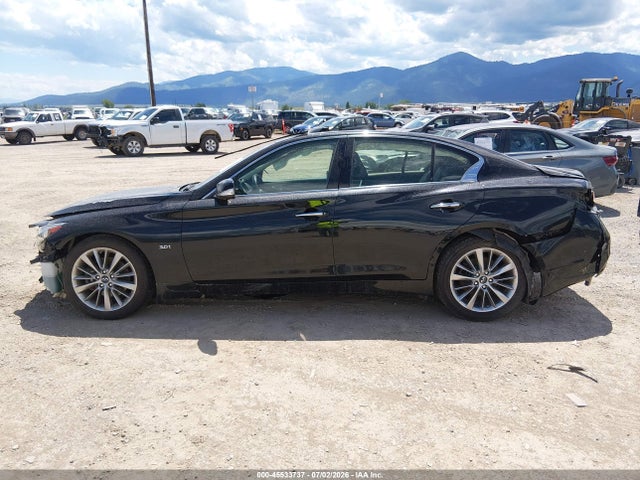 2018 Infiniti Q50 3.0t Luxe მანქანა იყიდება აუქციონზე, vin: JN1EV7AR8JM430465, აუქციონის ნომერი: 45533737