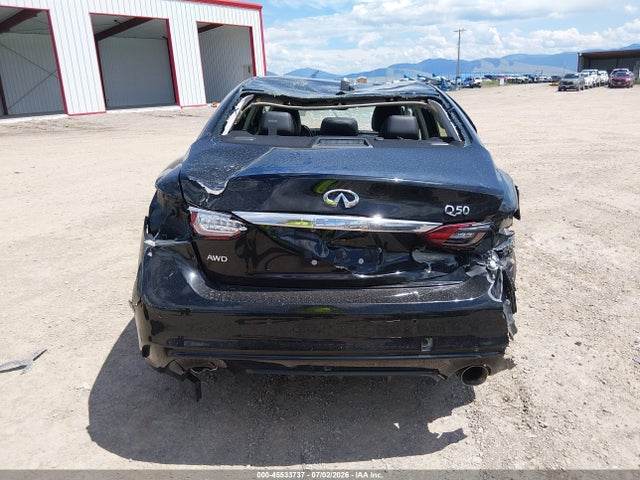 2018 Infiniti Q50 3.0t Luxe მანქანა იყიდება აუქციონზე, vin: JN1EV7AR8JM430465, აუქციონის ნომერი: 45533737