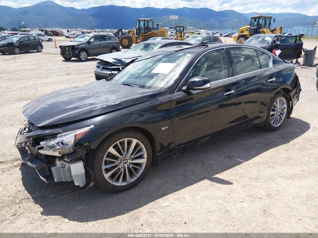 2018 Infiniti Q50 3.0t Luxe მანქანა იყიდება აუქციონზე, vin: JN1EV7AR8JM430465, აუქციონის ნომერი: 45533737