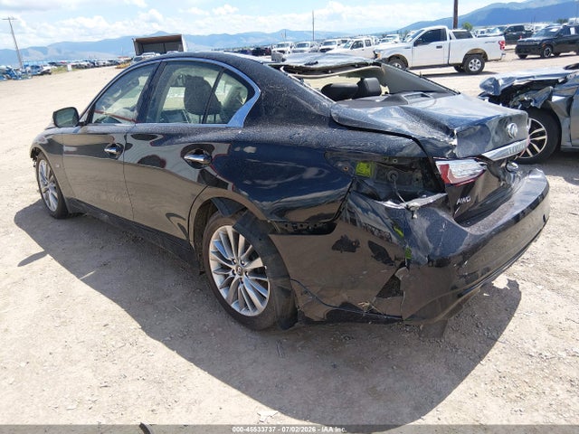 2018 Infiniti Q50 3.0t Luxe მანქანა იყიდება აუქციონზე, vin: JN1EV7AR8JM430465, აუქციონის ნომერი: 45533737