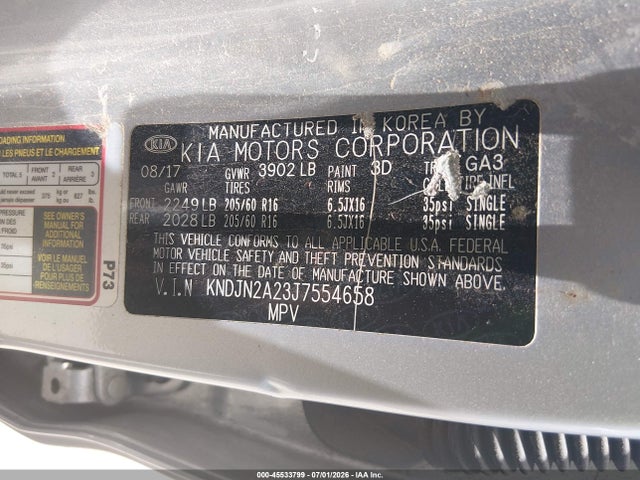 KIA Soul 2018 KNDJN2A23J7554658 Image 9