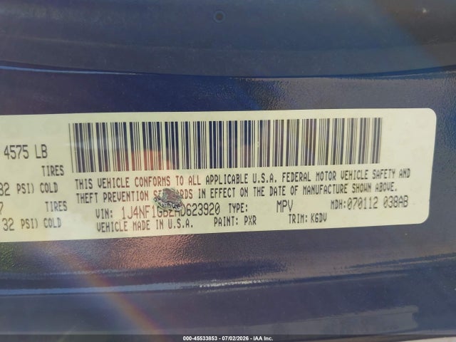 Продаж на аукціоні авто 2010 Jeep Patriot Sport, vin: 1J4NF1GB2AD623920, номер лоту: 45533853