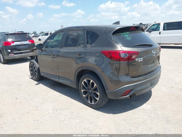 2016 Mazda Cx-5 Grand Touring მანქანა იყიდება აუქციონზე, vin: JM3KE4DY8G0694293, აუქციონის ნომერი: 45533879