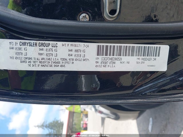 1C3CDFDH8ED902520 Dodge Dart Aero