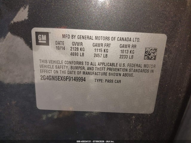 2G4GN5EX6F9149994 Buick Regal Turbo/e-assist Premium I