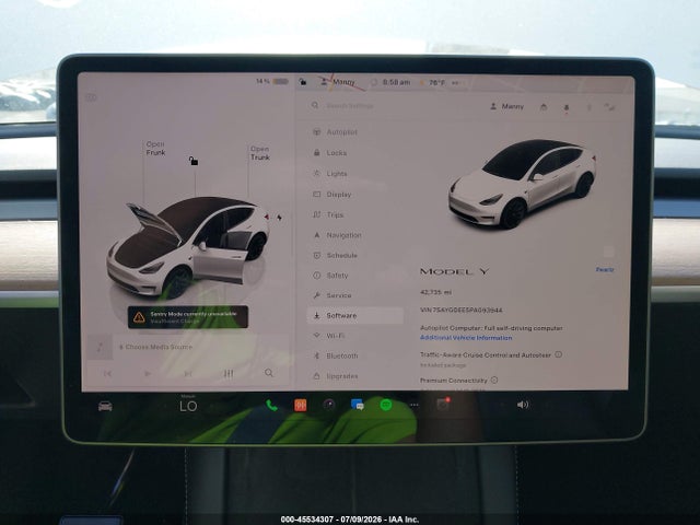 45534307 :رقم المزاد ، 7SAYGDEE5PA093944 vin ، 2023 Tesla Model Y Awd/long Range Dual Motor All-wheel Drive مزاد بيع