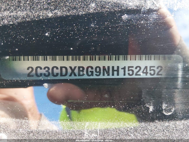 45534547 :رقم المزاد ، 2C3CDXBG9NH152452 vin ، 2022 Dodge Charger Sxt Rwd مزاد بيع
