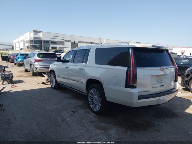 45534575 :رقم المزاد ، 1GYS4UKJ2FR580005 vin ، 2015 Cadillac Escalade Esv Platinum مزاد بيع