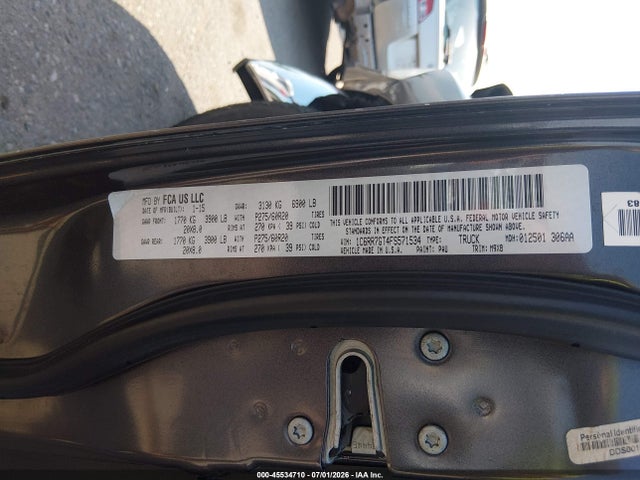 Aukcja sprzedaży 2015 Ram 1500 Big Horn, vin: 1C6RR7GT4FS571534, numer aukcji: 45534710