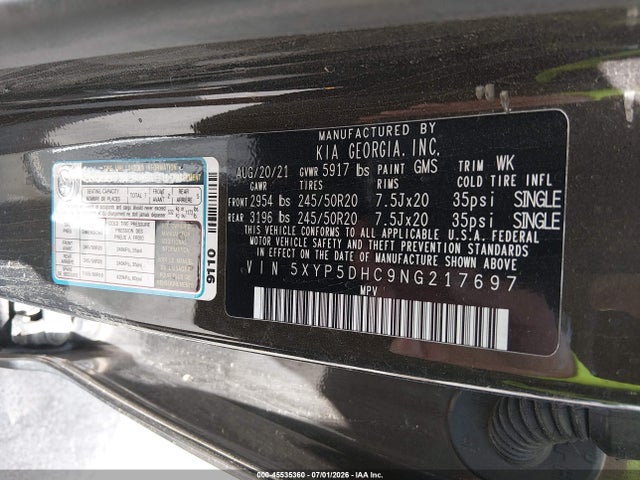 KIA Telluride Sx 2022 5XYP5DHC9NG217697 Image 9