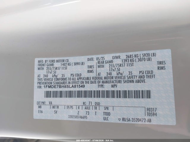 Ford Bronco Big Bend 2025 1FMDE7BH8SLA81549 Image 9