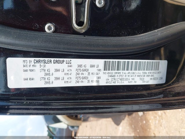 45535404 :رقم المزاد ، 1D7RV1CT4BS516914 vin ، 2011 Ram Ram 1500 Laramie مزاد بيع