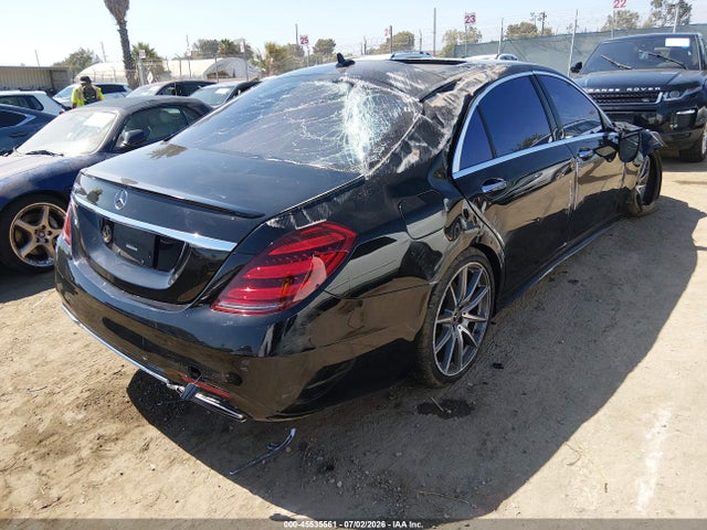 2020 Mercedes-benz S 560 მანქანა იყიდება აუქციონზე, vin: W1KUG8DB0LA553582, აუქციონის ნომერი: 45535561
