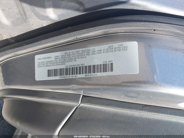 Aukcja sprzedaży 2008 Subaru Tribeca Limited 7-passenger, vin: 4S4WX90D184413803, numer aukcji: 45535639